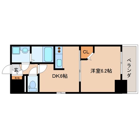 静岡駅 徒歩5分 4階の物件間取画像